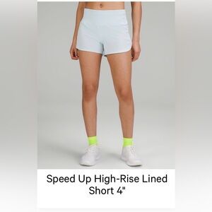 Lululemon Speed Up High Rise 4” Shorts